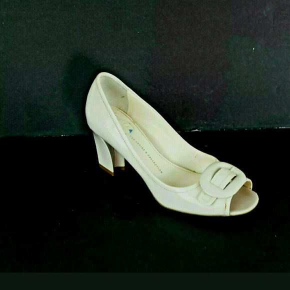 Franco Sarto Shoes - Franco Sarto women's peep toe shoes  ivory